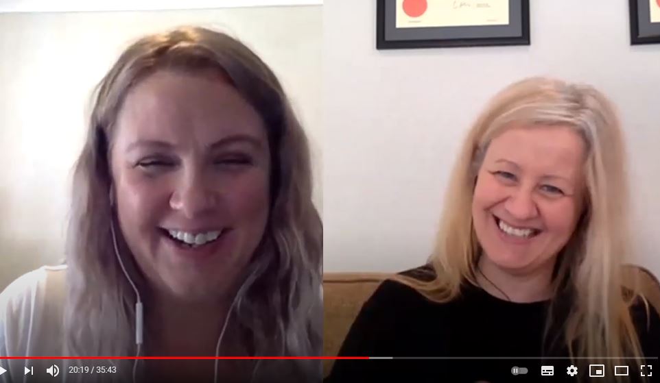 Two women on YouTube discussing Anxiety